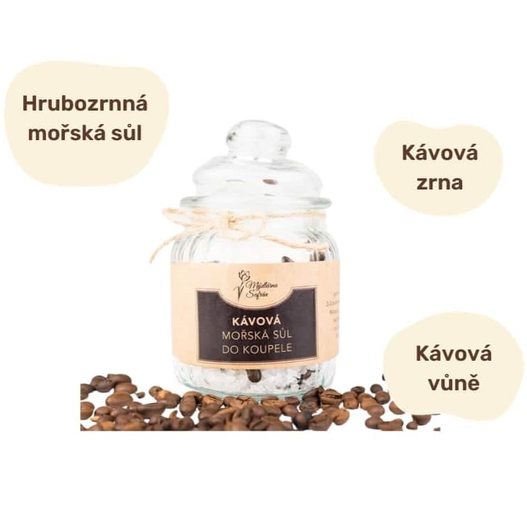 Mořská sůl do koupele kávová 300 g